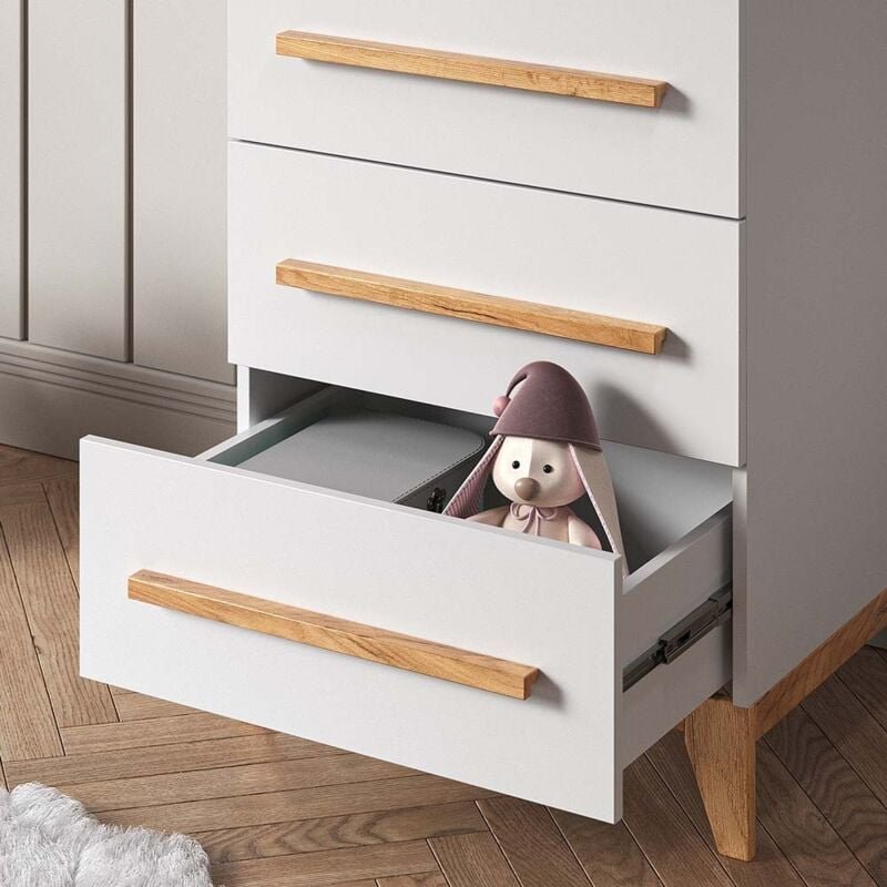 Kommode Malia, Weiß, 60 x 88 cm, Vitalispa