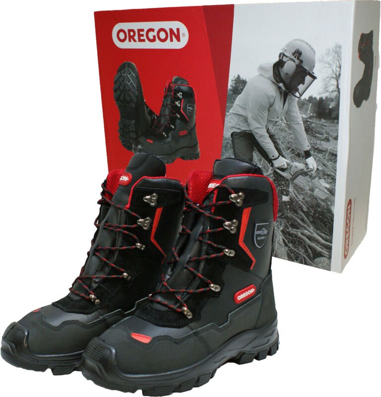 Oregon - Yukon Schnittschutz Stiefel Grösse 46 Forst Leder Class1 S2 en iso