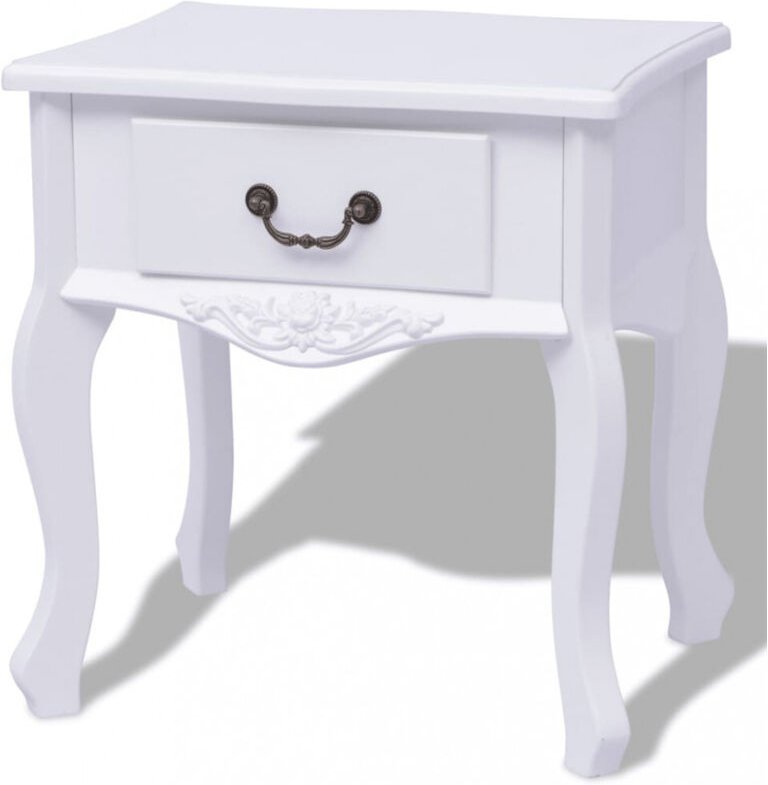 Nachttisch Weiß mdf Vidaxl