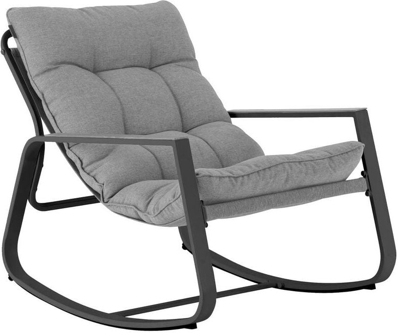 Hesperide - Schaukelstuhl felinio Grau - Epoxidbeschichteter Stahl - verstärkter Rostschutz - Hespéride