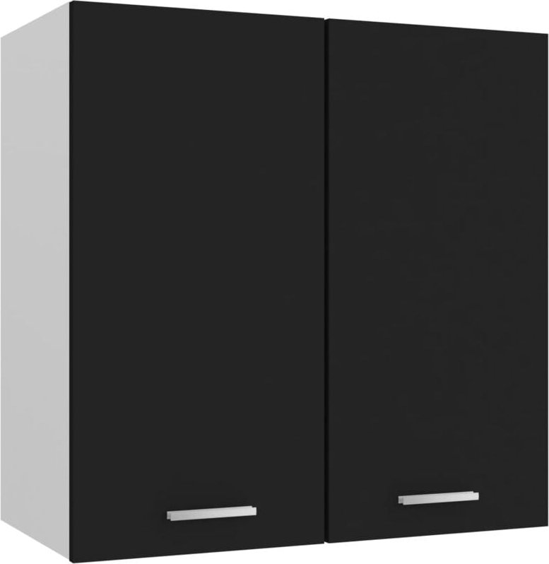 Hängeschrank Schwarz 60x31x60 cm Holzwerkstoff Vidaxl Schwarz