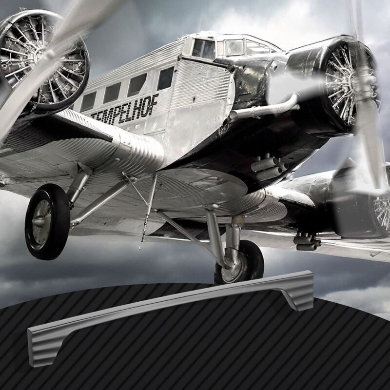 SOTECH Möbelgriff Schubladengriff Schrankgriff WING BA 192 mm anthrazit, 20 Stück