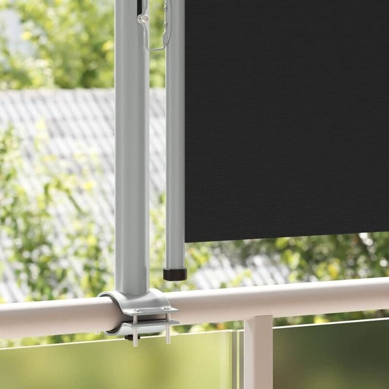 Ausziehbare Seitenmarkise 80×300 cm Schwarz vidaXL