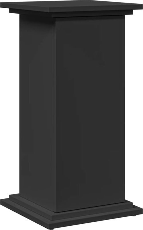 Vidaxl - Postament mit Stauraum Schwarz 31x30x60 cm Holzwerkstoff
