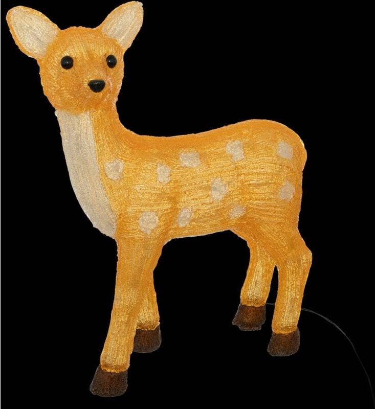 Fééric Lights And Christmas - Leuchtendes Reh für den Außenbereich H48cm 50 led kaltweiß mit Solarpanel - Feeric lights ...
