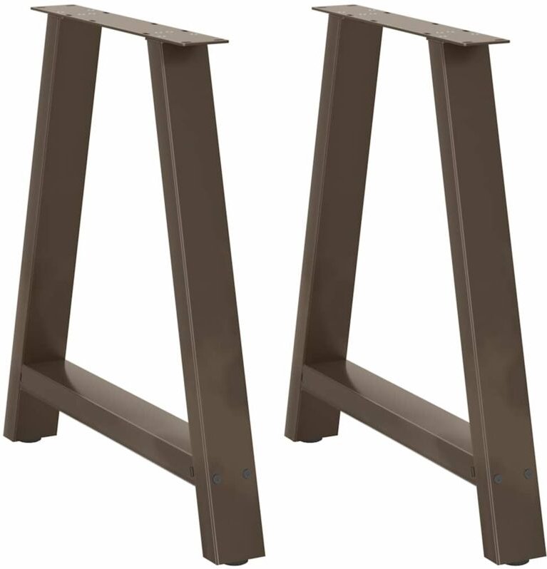 Esstischbeine A-Form 2 Stk. 70x(72-73) cm Stahl Vidaxl