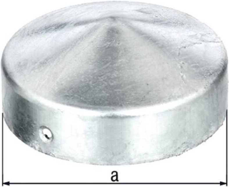 Thumbnail - Pfostenkappe ø 80 mm rund flache Form feuerverzinkt
