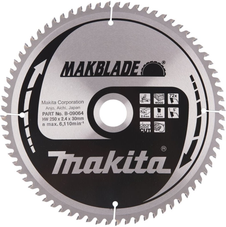 Thumbnail - Makita B-09064 Makblade Sägeblatt 250x30 mm 72 Zähne