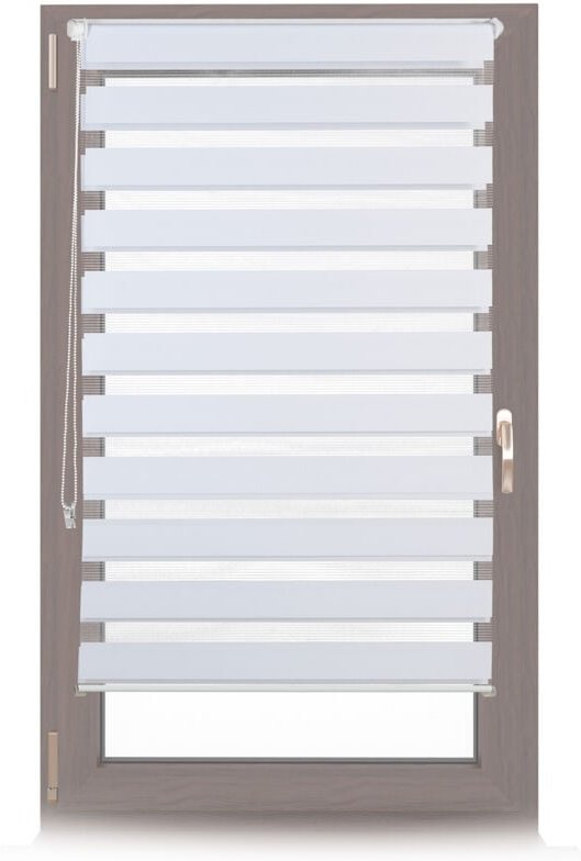 Thumbnail - Relaxdays - 2x Doppelrollo Klemmfix im Set, Seitenzugrollo ohne Bohren, Duo-Rollo zum Klemmen, Klemmrollo, 80 x 150 cm, ...