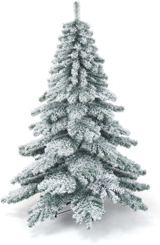 180 cm kunstlicher weihnachtsbaum mit schneeflocken christbaum pvc spitzen grun wei 8830411