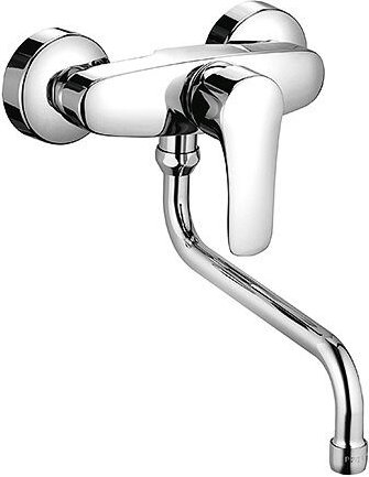 Spültischarmatur - Hebelmischer Wandmontage verchromt - Kludi