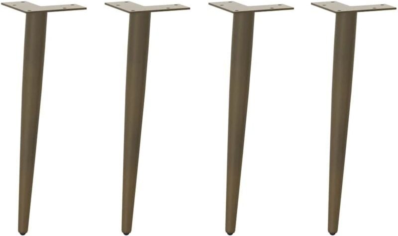 Couchtisch Beine Konische Form 4 Stück Naturstahl 30-31cm Stahl Vidaxl