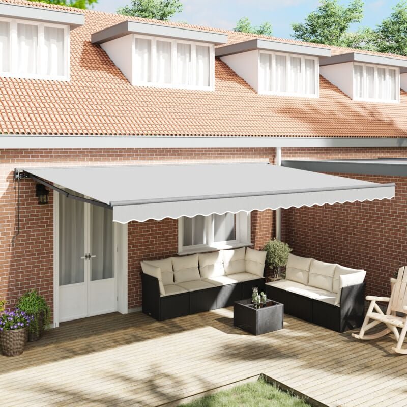 Markisenrahmen Anthrazit 4,5 × 3 m Vidaxl