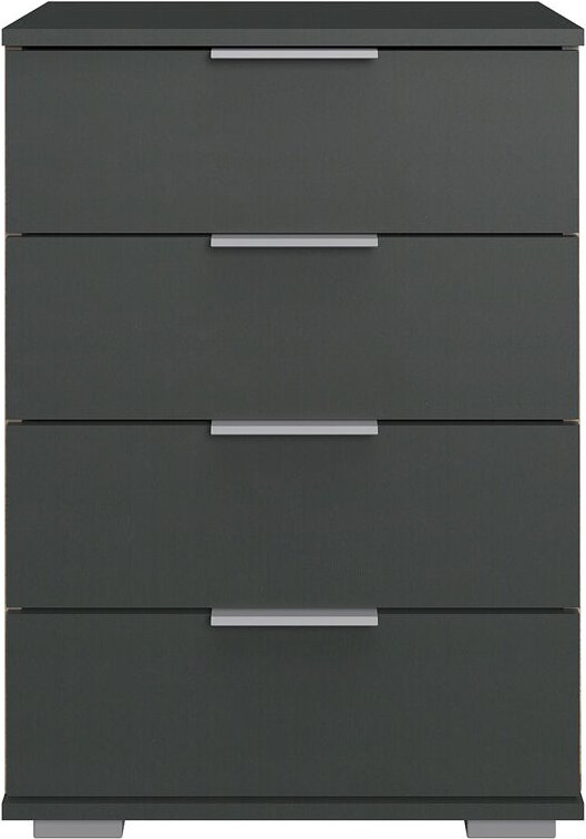 Schlafzimmer Nachttisch Nachtschrank, auch für Boxspringbett geeignet, in graphit ELSTRA-43, b/h/t ca. 52/74/38 cm