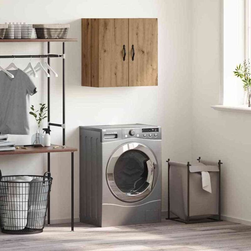 Wandschrank Eiche handwerklich 60 x 31 x 60 cm Holzwerkstoff Vidaxl