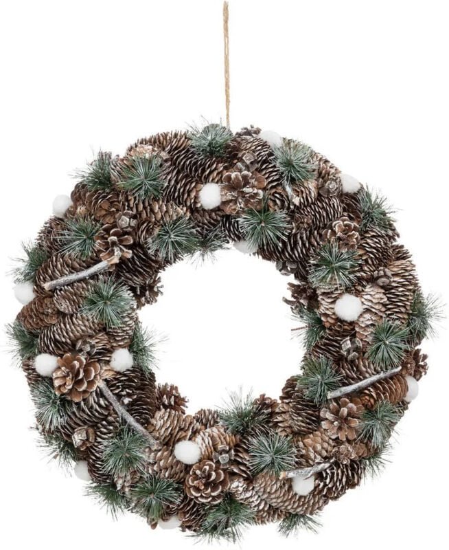 Weihnachtskranz mit Zapfen, 48,5 cm