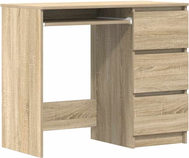Schreibtisch Sonoma-Eiche 90x45x76 cm Holzwerkstoff - Vidaxl