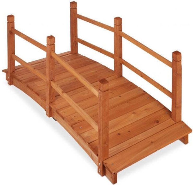 Holzbrucke uber teich mit gelander 88571024 88571024 88571024 88571024 88571024 88571024 88571024