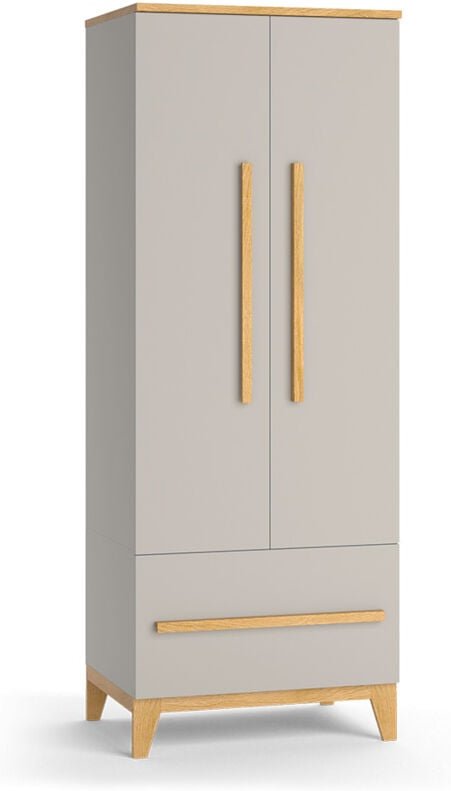 Kinderkleiderschrank Malia, Cashmere-Eiche, 70 x 186.8 cm, Vitalispa