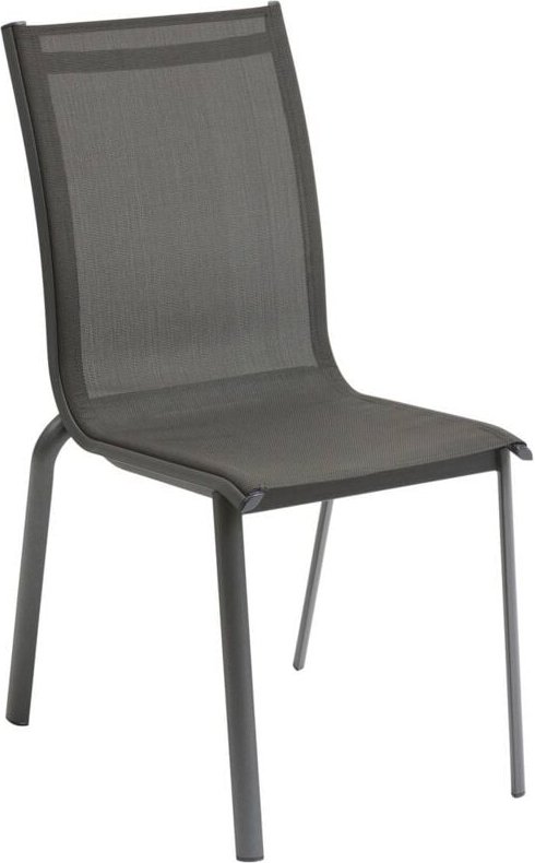 Hesperide - Stapelbarer Gartenstuhl Axant Anthrazit & Graphit - Hespéride