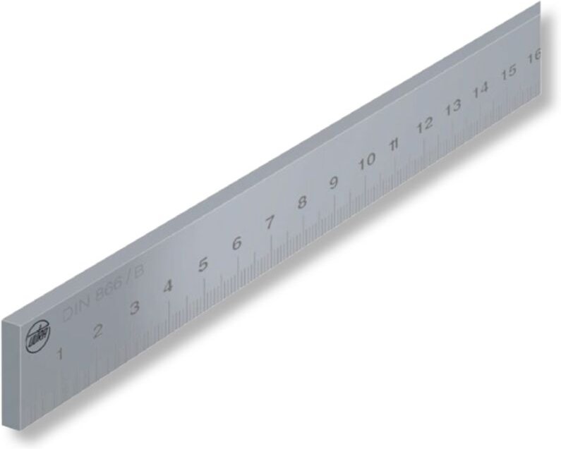 Präzisionsmaßstäbe din 866/A Normalstahl 500 mm