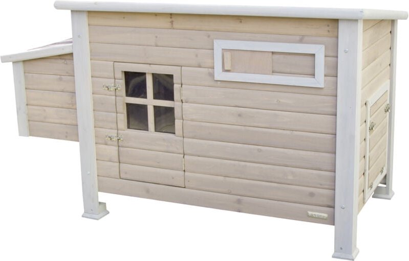 Gomez Y Crespo - Kerbl Hühnerstall Emma Maße 146x74x85 cm, mit Schiebefenster für Luftzirkulation
