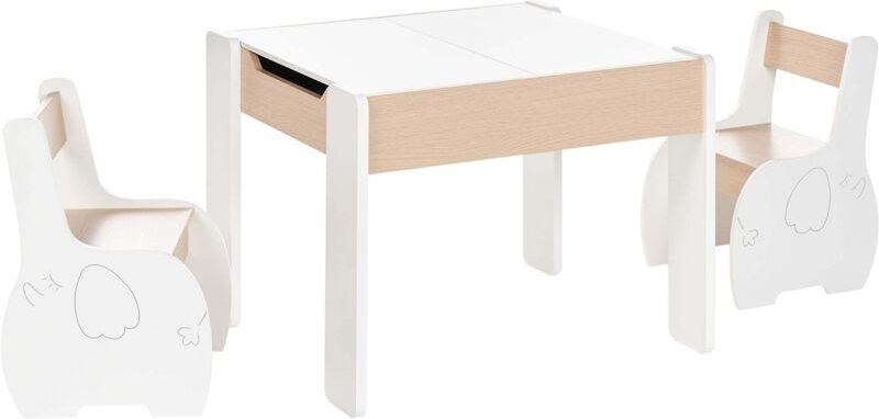 Kindertisch mit Stühlen LOYD Weiß