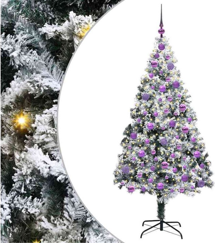 Künstlicher Weihnachtsbaum mit 300 LEDs mit Ständer Grün 180 cm vidaXL