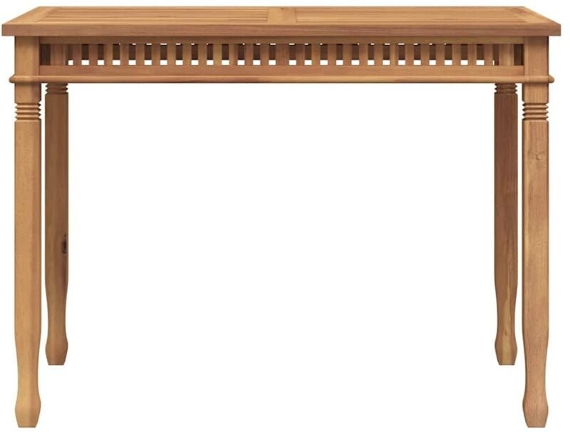 Garten-Esstisch 110x65x80 cm Massivholz Teak Vidaxl