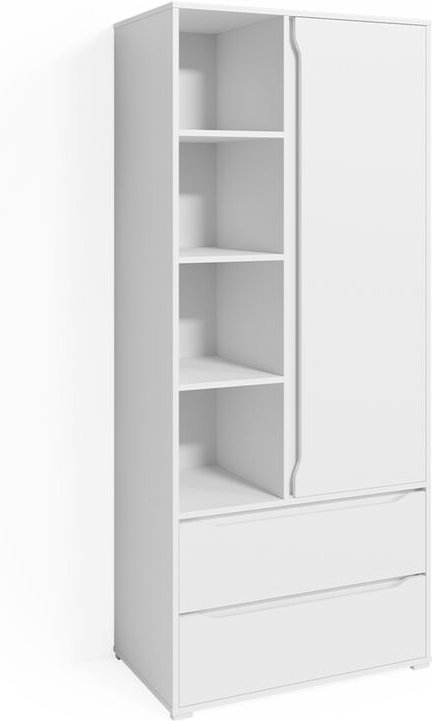 Vicco - Kleiderschrank Ruben, Weiß, 80 x 189.9 cm