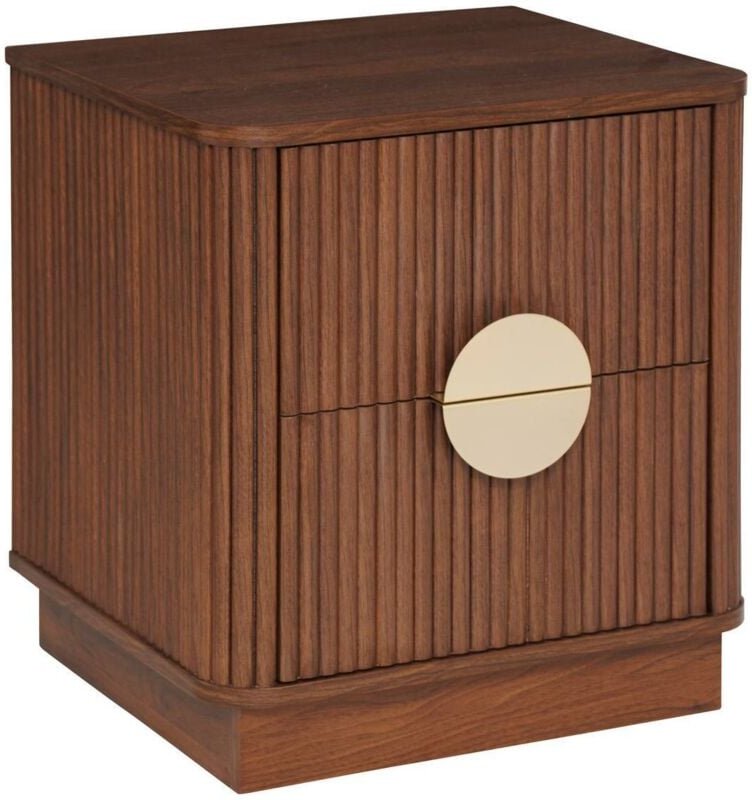 Atmosphera - Nachttisch Wany braun 45x40cm créateur d'intérieur