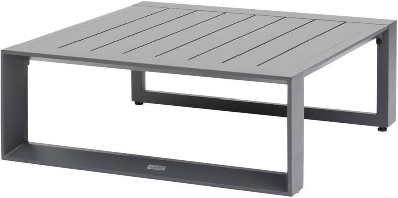 Hesperide - Quadratischer Garten-Couchtisch Allure Graphit 79 x 79 x 30cm aus Aluminium - Hespéride