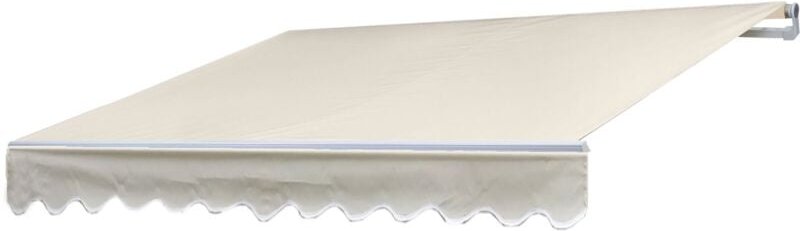 Alu-Markise HHG-954, Gelenkarmmarkise Sonnenschutz 2,5x2m Polyester Creme