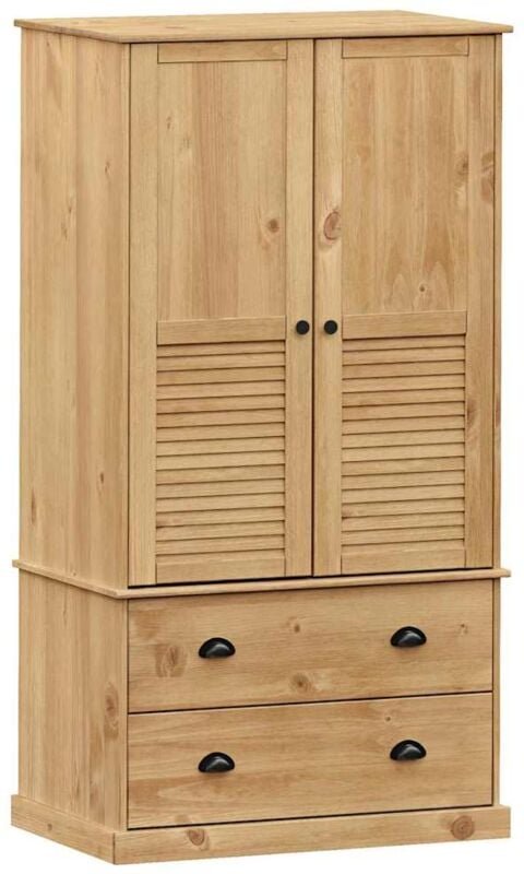 Kleiderschrank vigo 90x55x170 cm Massivholz Kiefer Vidaxl
