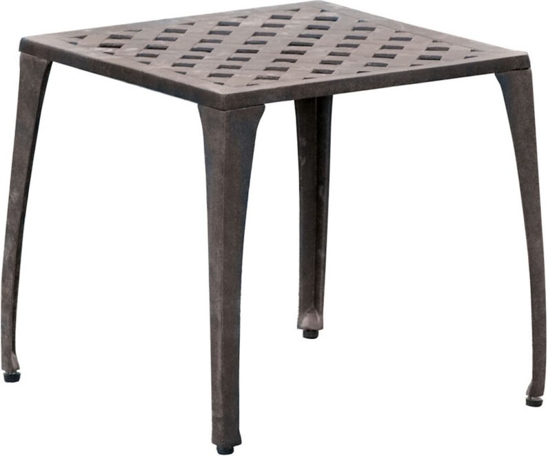 Inko - Fußhocker Duke/Nexus Alu-Guss 45x45x44 cm Sitzhocker Tisch 2 Farben zur Wahl Weiß