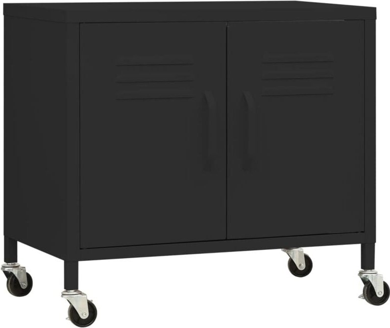Lagerschrank Schwarz 60x35x56 cm Stahl - Vidaxl