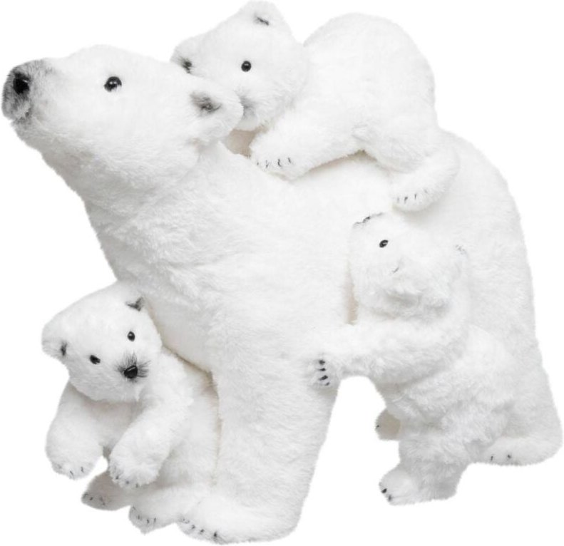 Weihnachtsdekoration, Bärenfamilie, H 42 cm - Atmosphera créateur d'intérieur