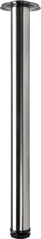 Set Tischbeine Tischfüße (D60x700-730mm, Edelstahl-Optik, 4 Stk.) 40649 - Hettich