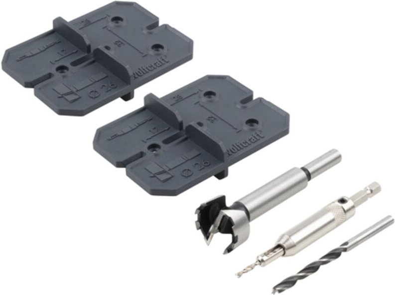 Thumbnail - Wolfcraft - Scharnierloch-Set, ø 26 mm, 5-tlg. - 4655000