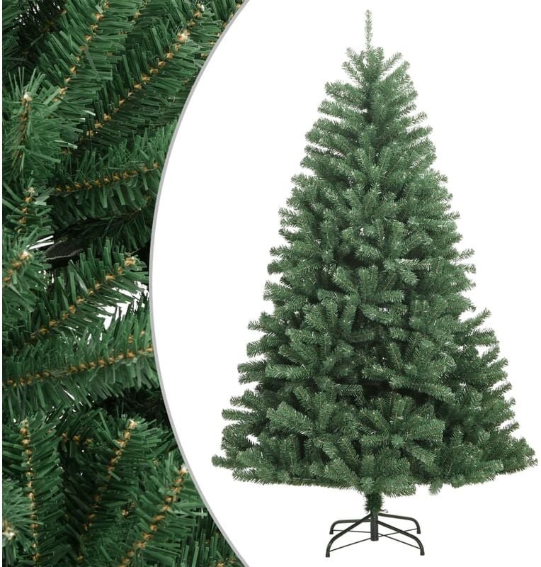 vidaXL Künstlicher Weihnachtsbaum Klappbar mit Ständer Grün 120 cm