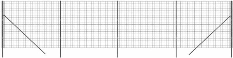 Vidaxl - Maschendrahtzaun Anthrazit 1,8x10 m Verzinkter Stahl