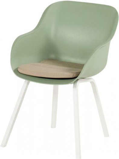Hartman - Le Soleil Element Dining Stuhl grün inkl. seaqual Sitzkissen taupe