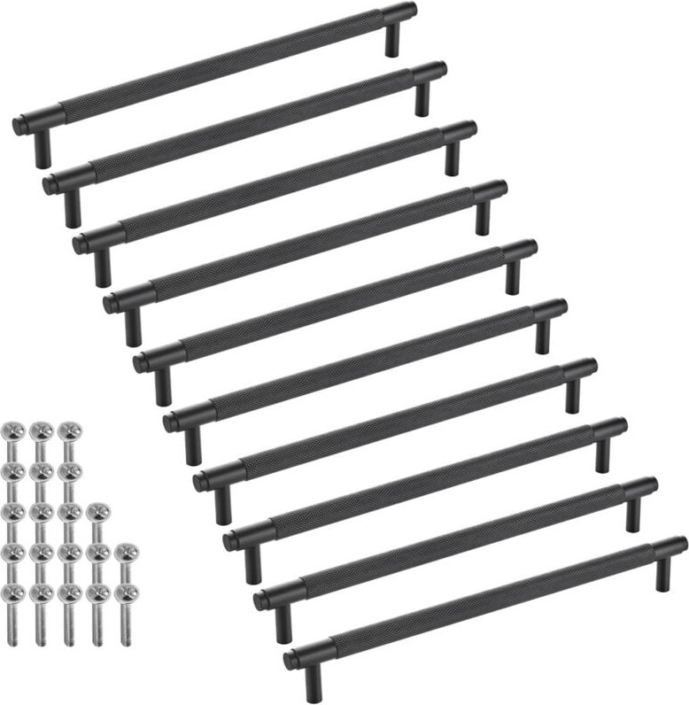 Sotech Möbelgriff Bügelgriff Blackline viii schwarz matt Schubladengriff Schrankgriff inkl. Schrauben - Bohrlochabstand ...