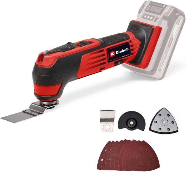 Thumbnail - Einhell - Akku-Multifunktionswerkzeug te-mg 18/1 Li - Solo Power X-Change (18 v, 3 Funktionen, magnetische Werkzeugaufna...