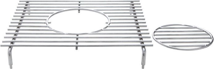 Allgrill Geschirr-/Wok-Aufsatz für Seitenbrenner Chef 31x23x4,7cm Edelstahl