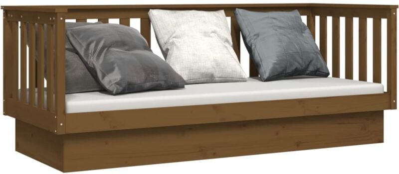 Tagesbett Honigbraun 75x190 cm Massivholz Kiefer Vidaxl