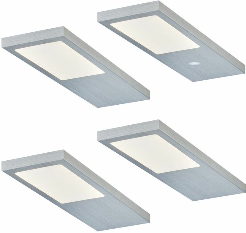 Thumbnail - Led Unterbauleuchte Küche 4x4 w, Küchenleuchte Gamma warmweiss