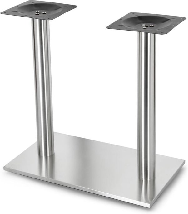 Mucola - Edelstahl Untergestell Tischbein Tischplattenträger Säule Sockelfüße Tischfuß