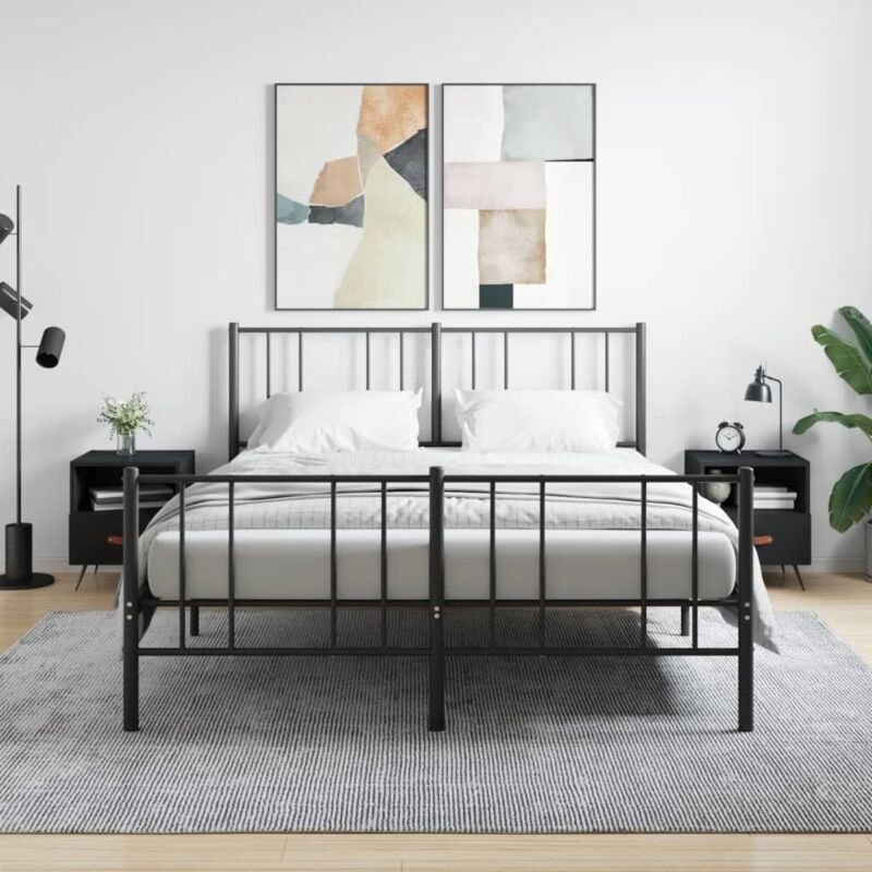 Nachttische 2 Stk. Schwarz 40x35x47,5 cm Holzwerkstoff Vidaxl