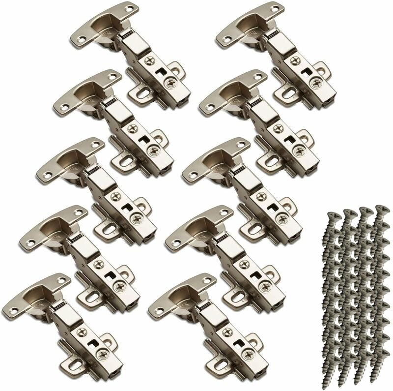 Sotech 10 Stück Hettich Sensys Topfbänder 8645i TH52 110 Grad Mittelanschlag Höhe (Distanz) 1,5 mm mit Selbstschluss Däm...